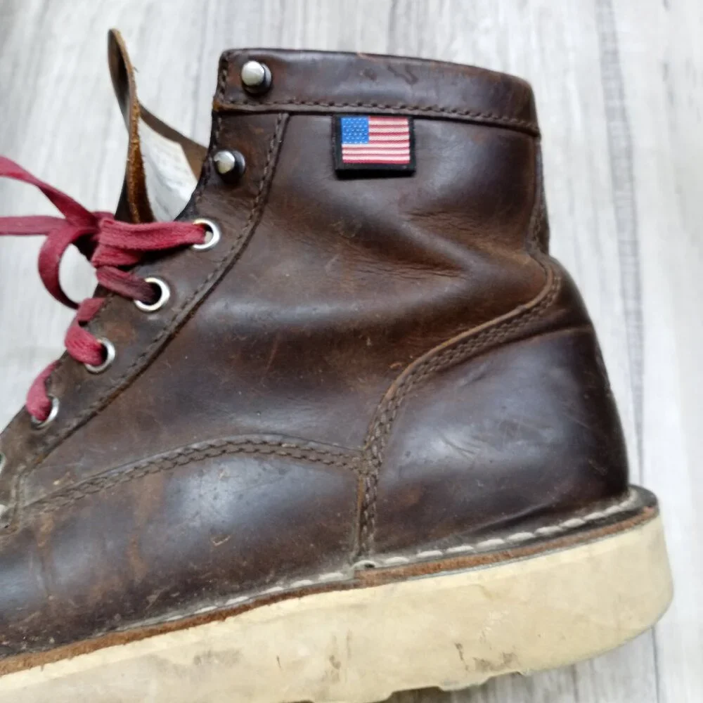 DANNER Boots Bull Run Moc 6'' Brown Leather Women's size 10